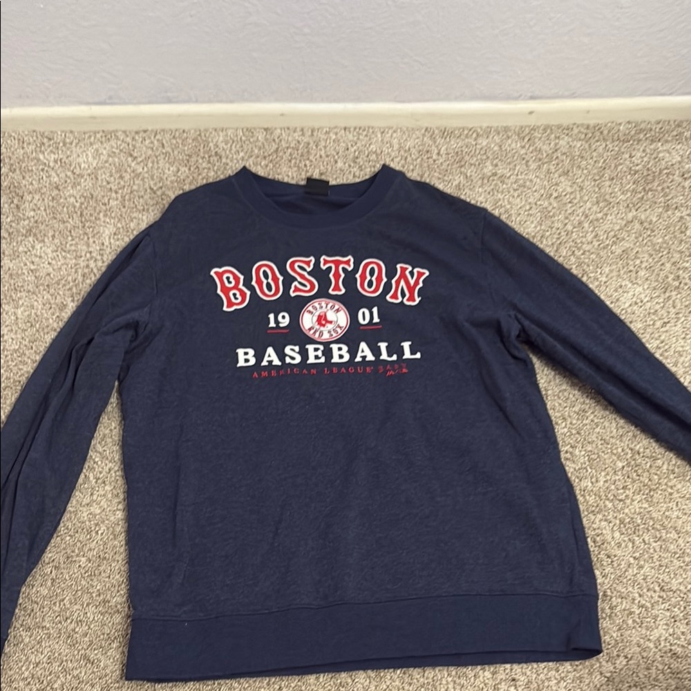 Boston Baseball Navy Sweater